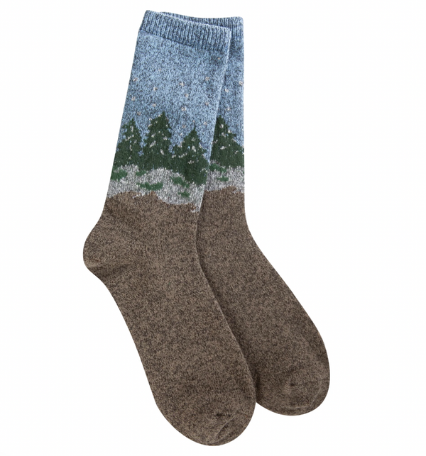 Winter Forest Crew Sock