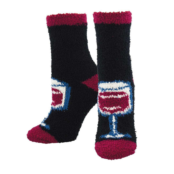 Fuzzy Wine Socks