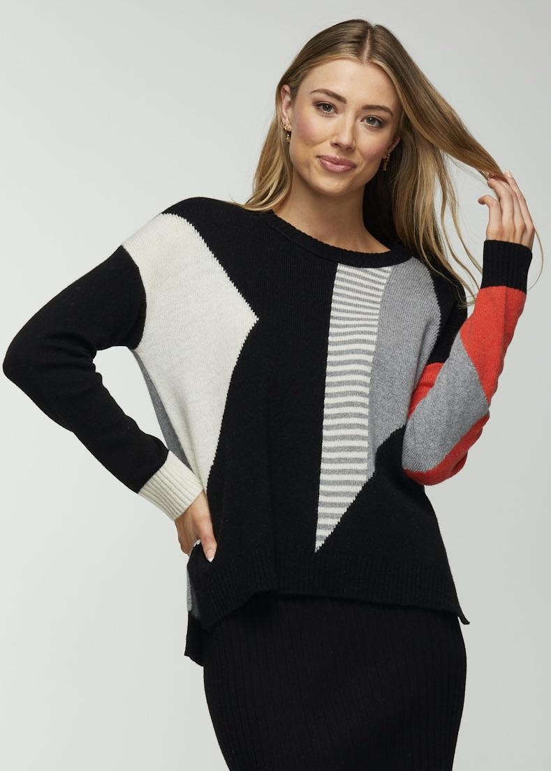 Black Diamond Stripe Sweater