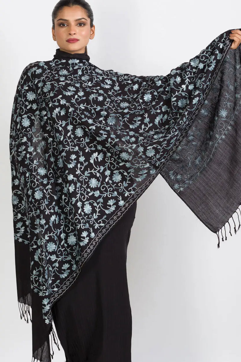 Aisha Embroidered Shawl