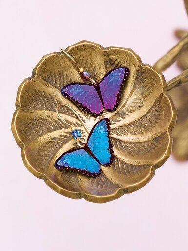 Ultra Violet Bella Butterfly Earring